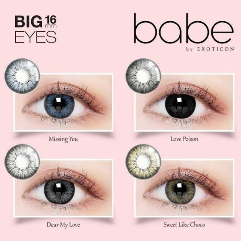 babe softlens dm 16 mm - lensa mata babe best seller