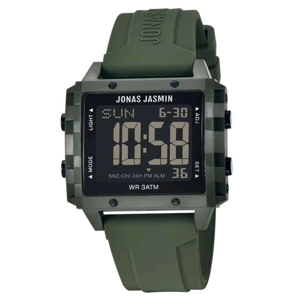 Jam tangan Pria dan Wanita Jonas Jasmin JJ 5310M Strap Karet Digital Original