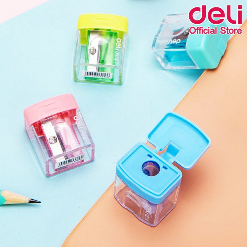 RAUTAN SERUTAN PENSIL + TUTUP DELI 0574 1 LUBANG WARNA PASTEL LUCU