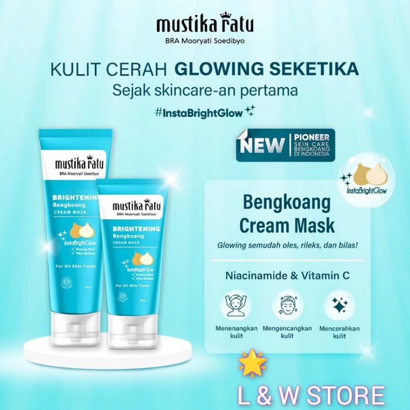 Mustika Ratu Masker Bengkoang Wajah 60gr &amp; 125gr