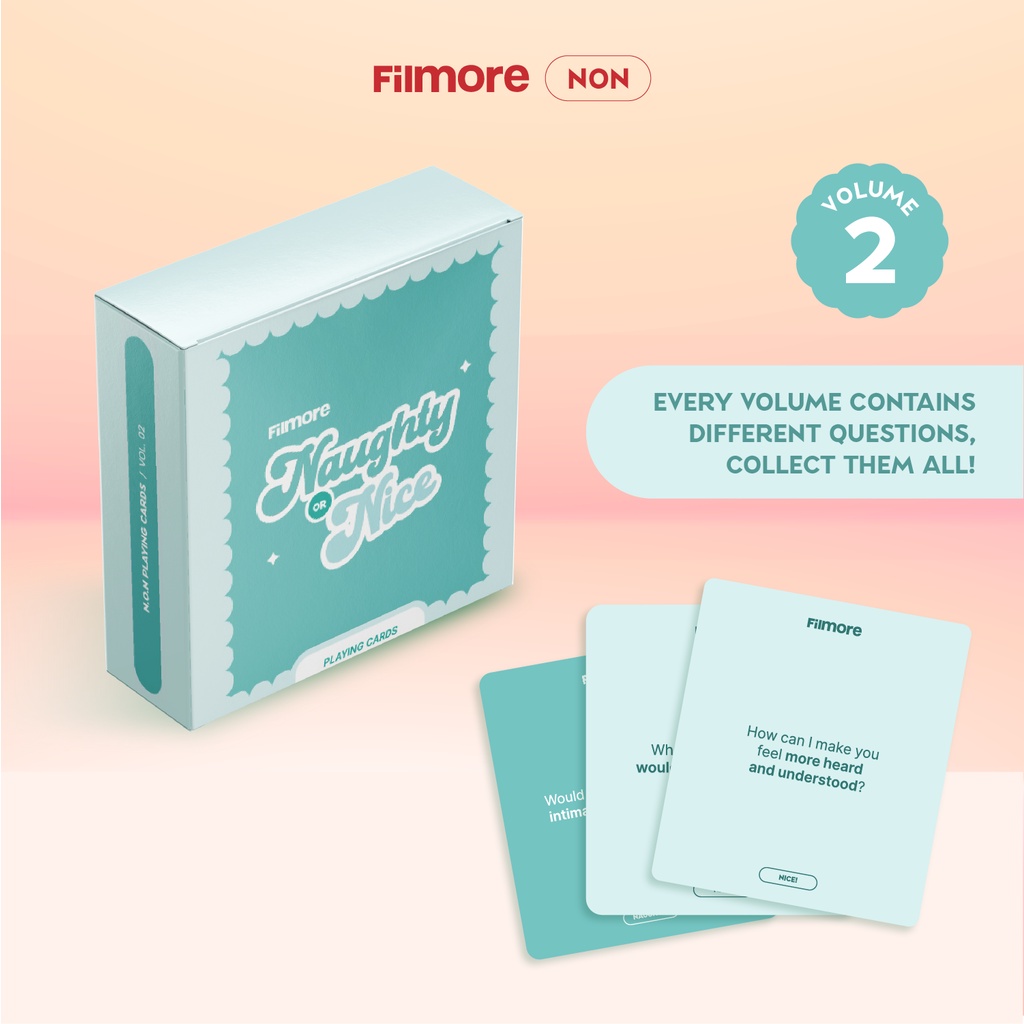 FILMORE Naughty or Nice Card Deck | Permainan Kartu Untuk Pasangan