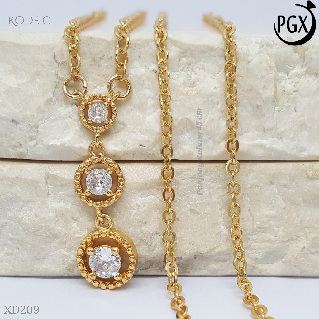 PGX Kalung Wanita Xuping Perhiasan Lapis Emas Aksesoris Fashion Premium - XD209