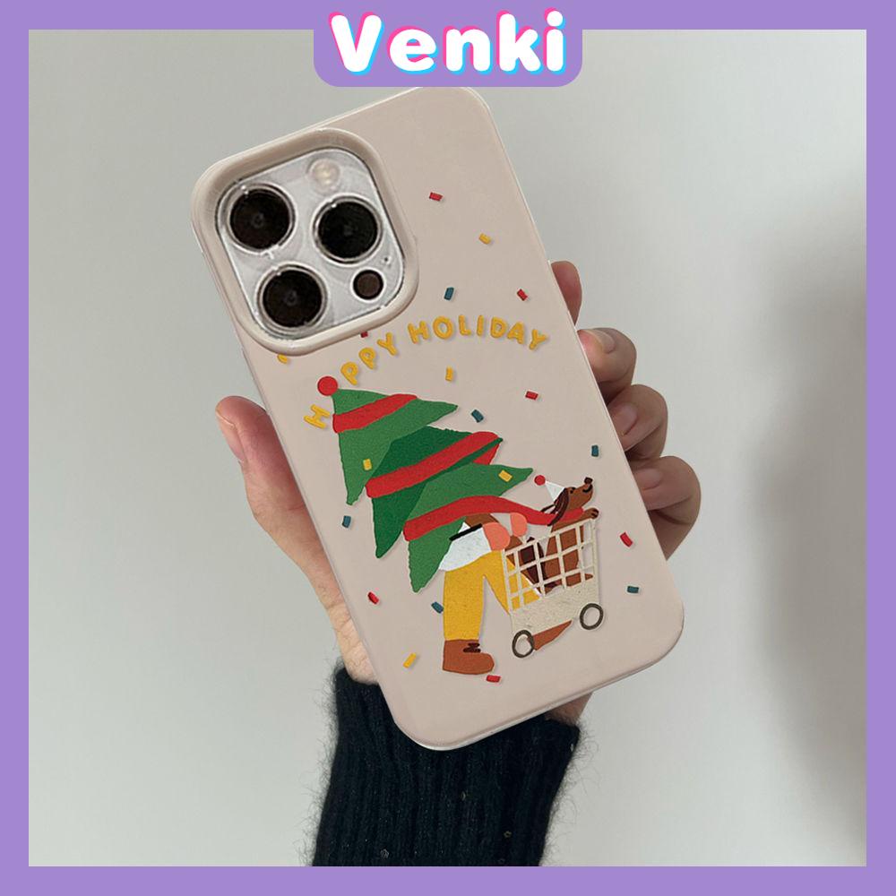 Case iPhone 14 Pro Max TPU Soft Case Christmas Tree Glossy Khaki Candy Case Camera Protection Shockproof For iPhone 14 13 12 11 Plus Pro Max 7 Plus X XR