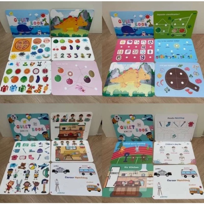 Busy Quiet Book / Busy Book Dinosaurus / Maisy's Quiet Book / Education Book Game Play Book