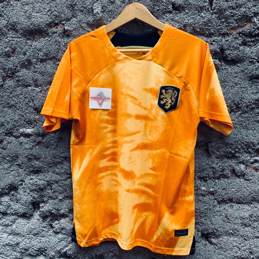 Jersey Belanda Home Piala Dunia 2022 Grade Ori Impor Baju Bola Jersey Timnas Negara Belanda World Cu