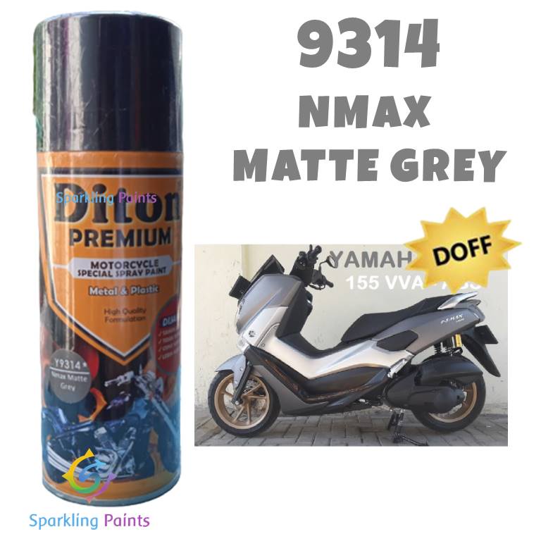 Pilox Diton Premium Nmax Matte Grey 9314* 9314 400ml Abu-abu doff Motor Yamaha N Max