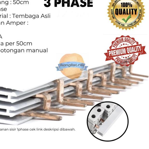 BUSBAR SISIR MCB 3 PHASE SISIR MCB 3P 63A 100A - 63A