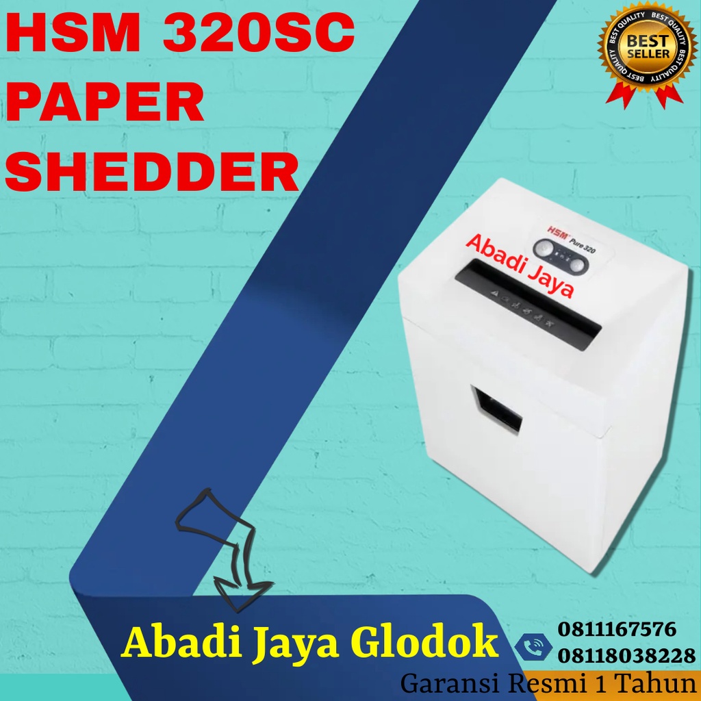 

HSM 320 STRIP CUT PAPER SHEDDER