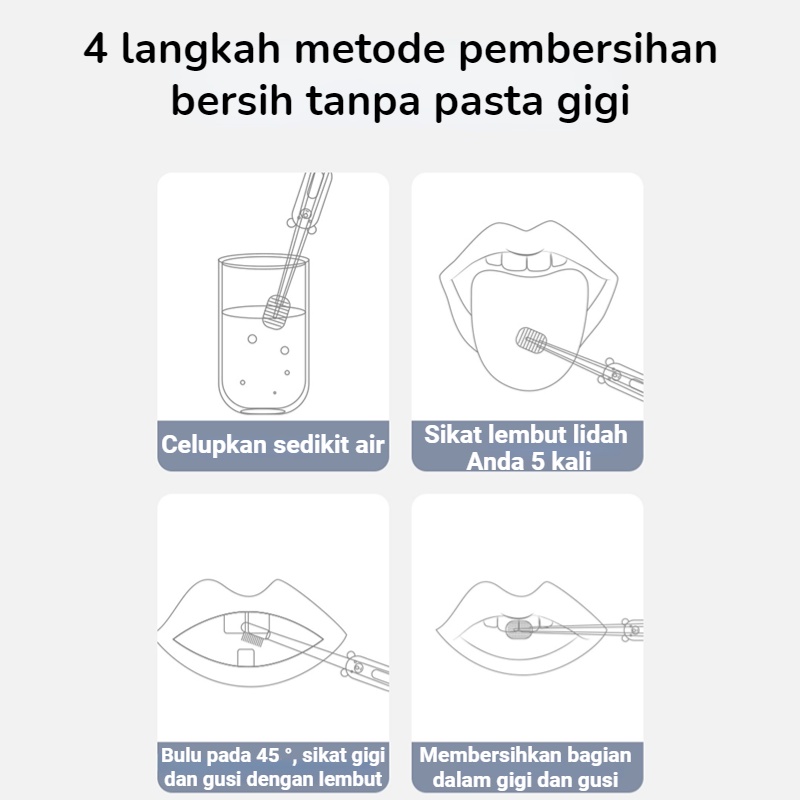 MOMO Sikat Gigi Bayi Jari Silicon/ Sikat Lidah Bayi/ Pembersih Lidah Bayi / Pembersih Mulut Bayi/ Set 3in1 Sikat Gigi dan Sikat Lidah Bayi Silikon 0-18 bulan plus Gelas