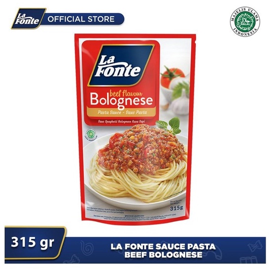 

LA FONTE Pasta Sauce Beef Bolognese Pack 315gr