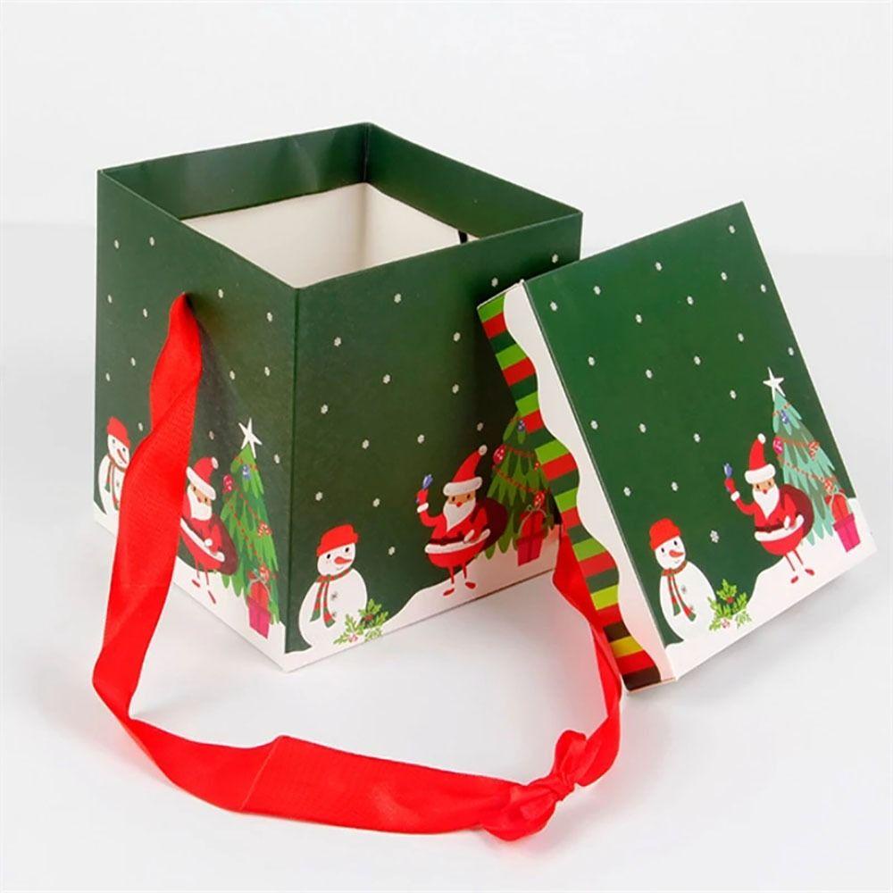 Top 3pcs Kotak Hadiah Natal Christmas Holiday Dekorasi Christmas Ornament Square