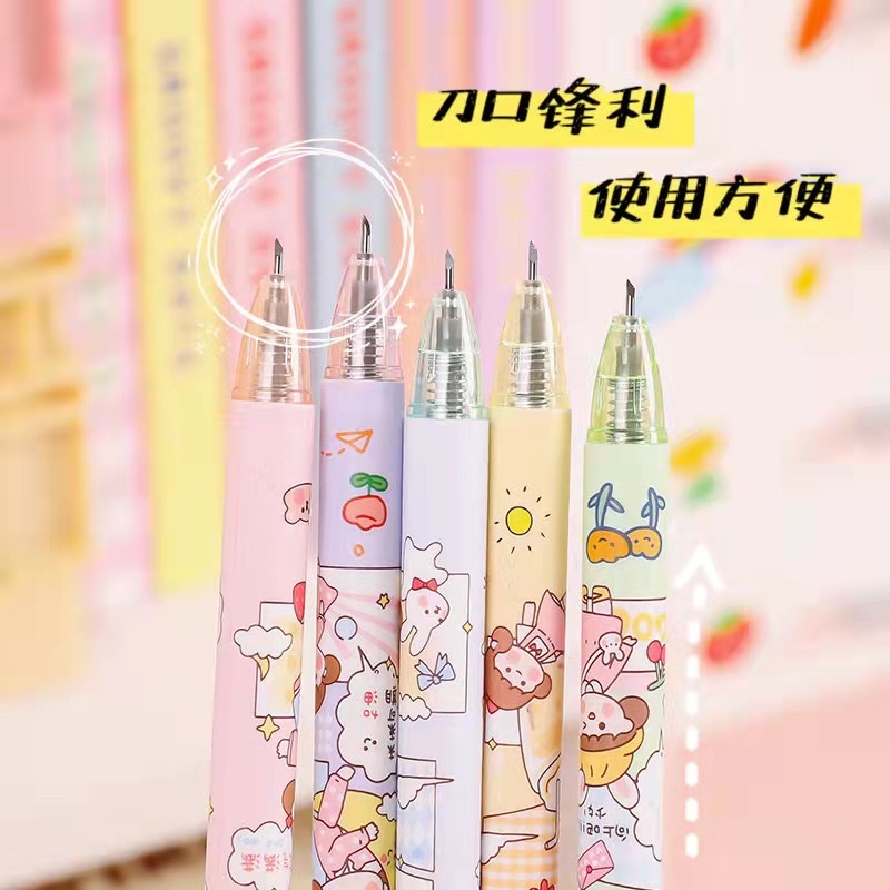 

BLANJA.ids Pen Cutter motif Random/Pen Pisau /Pen pemotong stiker (sticker) kabel motif lucu viral