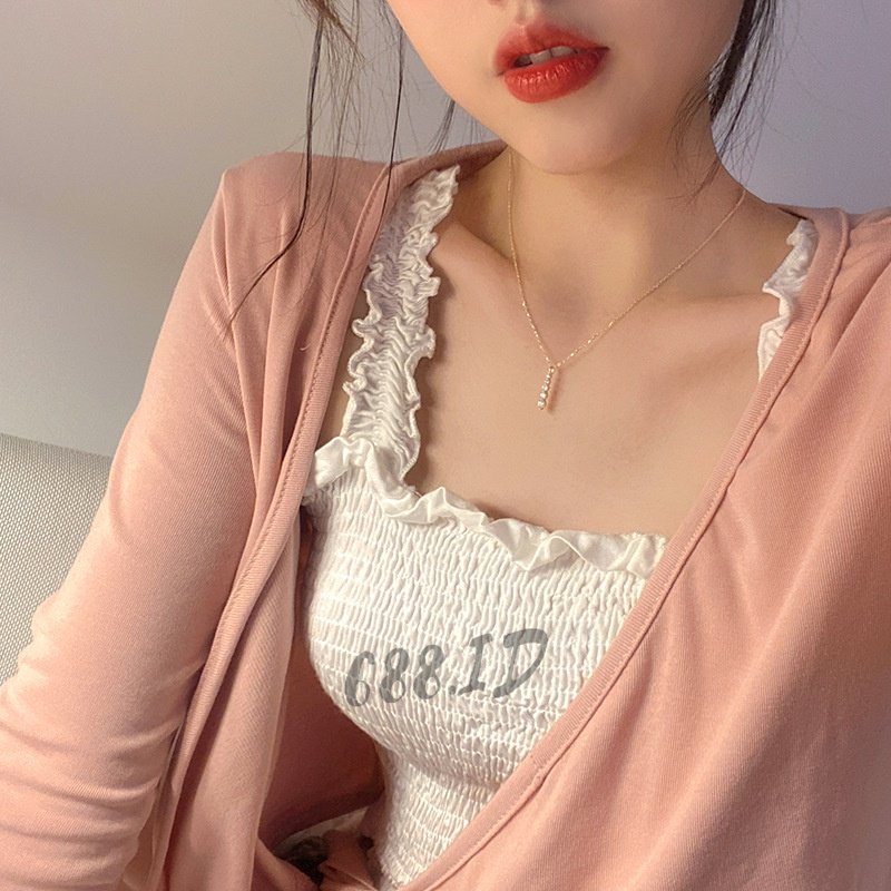 Kalung Rantai Wanita Liontin Bandul Kristal Berlian Korea Style Fashion Necklace Kalung Cewek NL 16