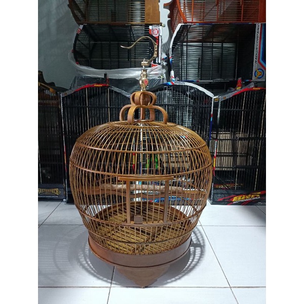 Sangkar tekukur jati natural