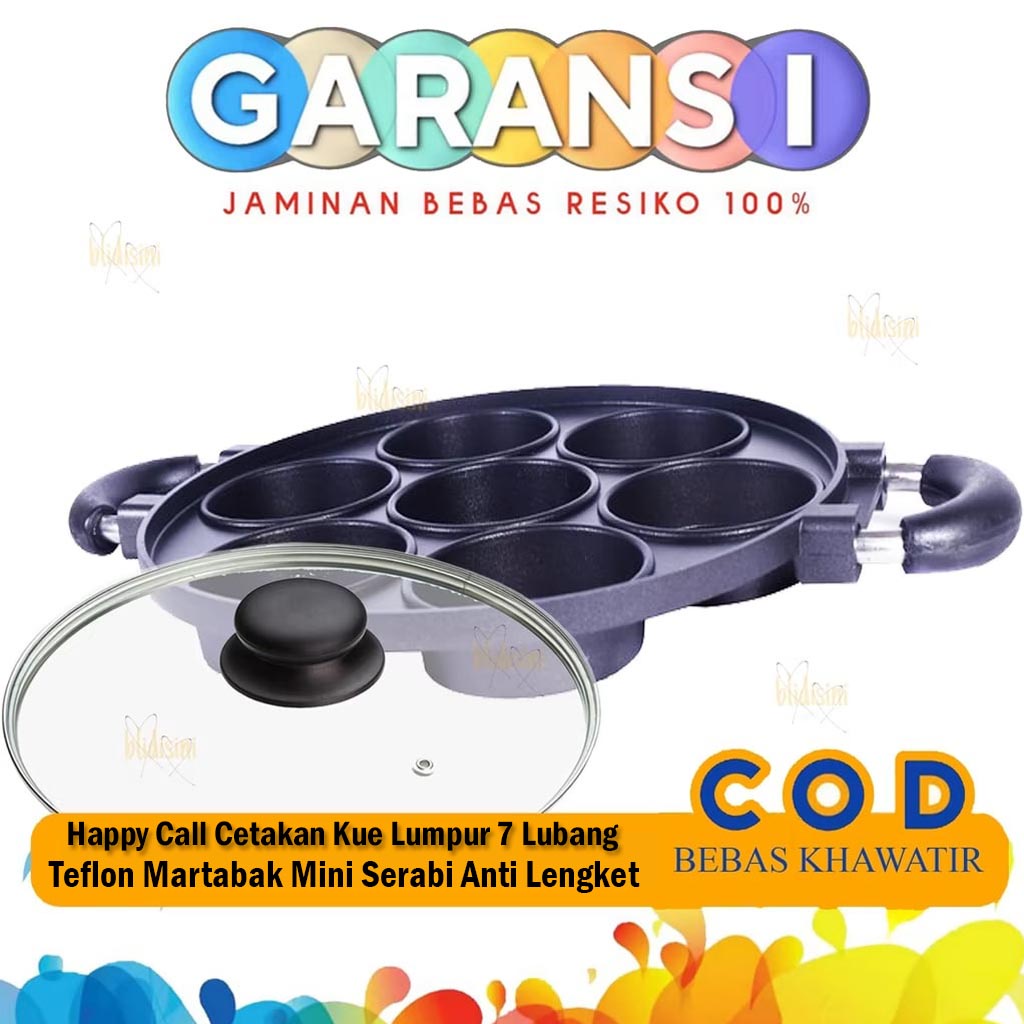 CETAKAN KUE LUMPUR ANTI LENGKET HAPPYCALL CETAKAN MARTABAK MINI