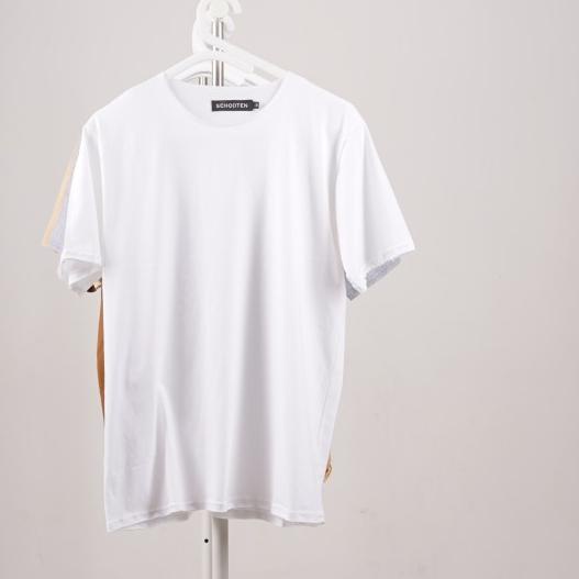 Raw T-Shirt (Kaos Polos Unfinished) By SCHOUTEN - White, XL