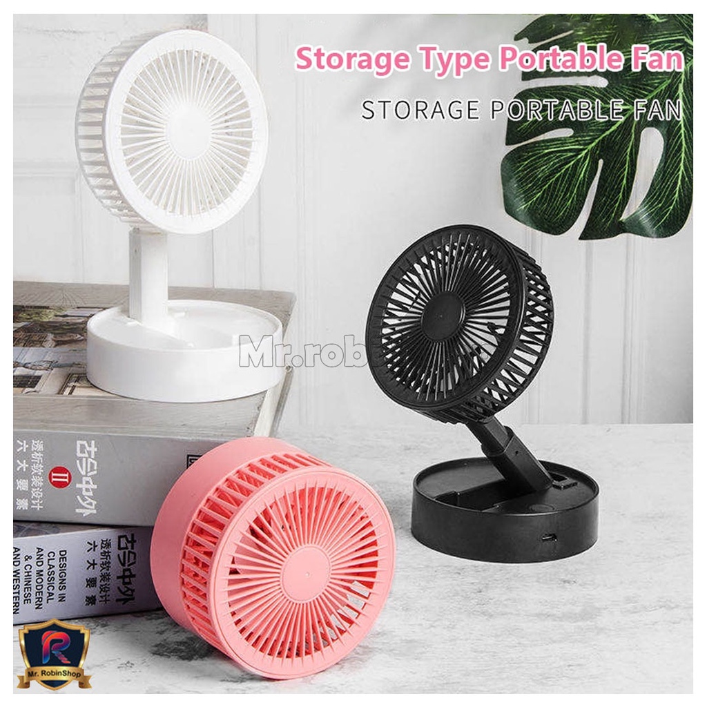 Kipas lipat mini usb F11/ Kipas Angin Portable / USB Rechargeable Mini Desk Fan, kipas belajar