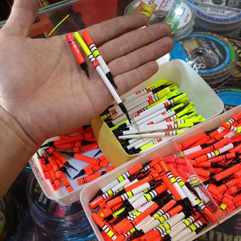 PELAMPUNG BULU MERAK ASLI