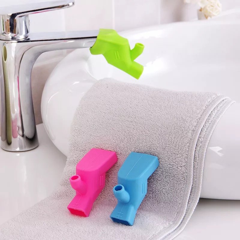 Keran Karet Silikon Extender Kepala Keran Air Elastis Perangkat Cuci