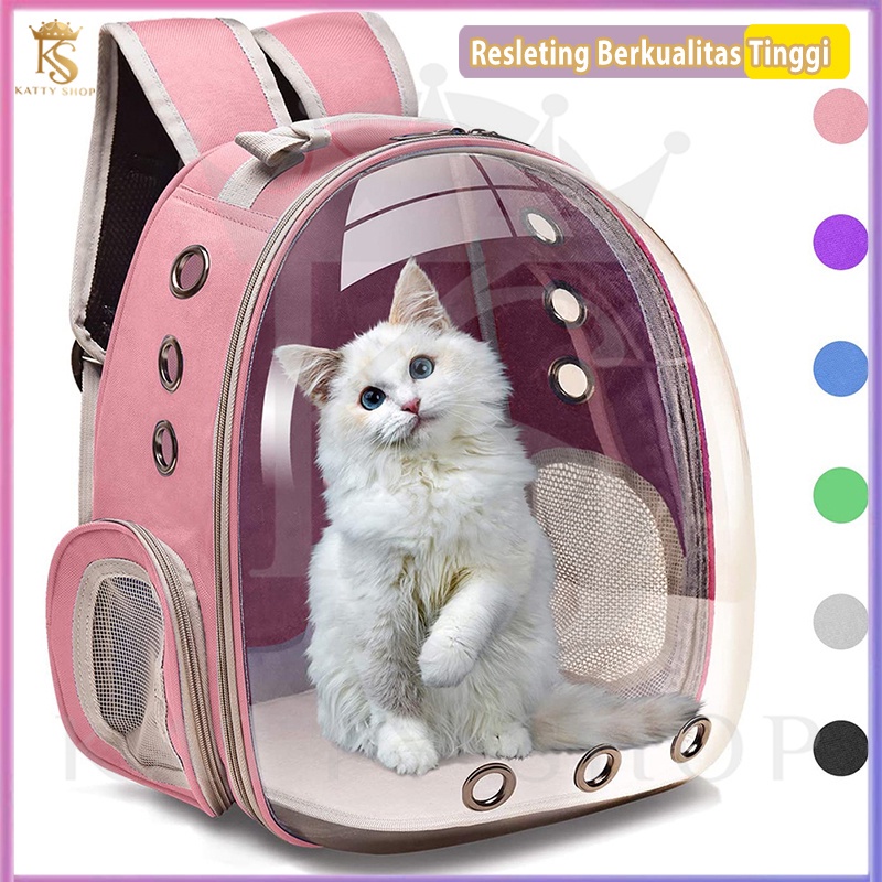 Tas hewan peliharaan yang transparan, tas transportasi kucing dan anjing, tipe nyaman dan tas backpack hewan peliharaan kucin