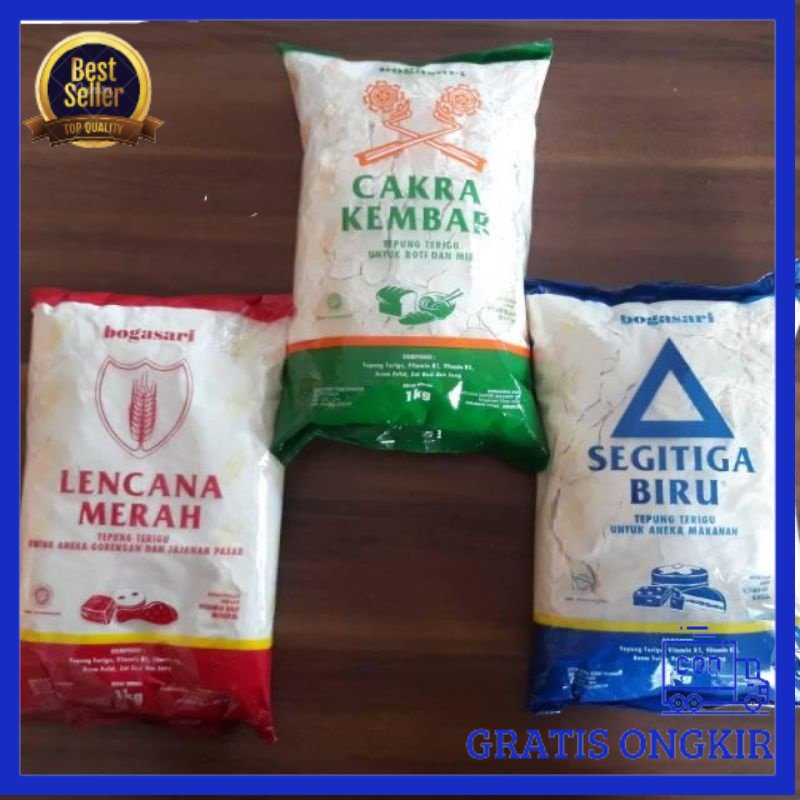 

TEEPUNG BOGASARI 1KG ,LENCANA MERAH,SEGITIGA BIRU, CAKRA KEMBAR -Terlengkap-Termurah-Berkualitas