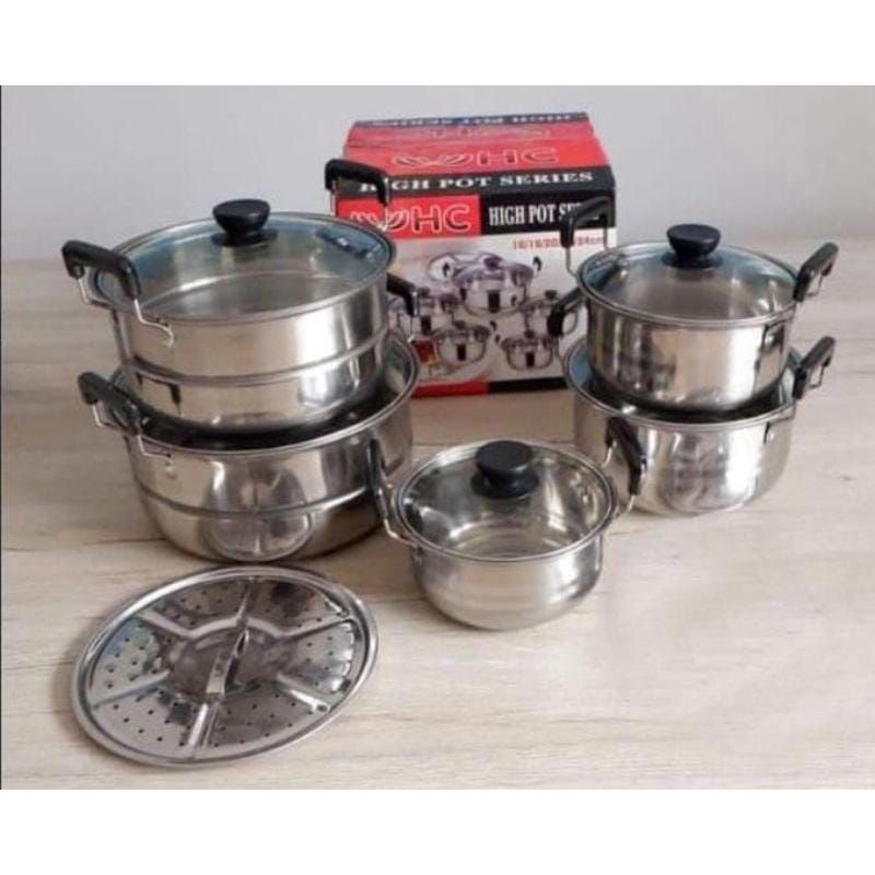 panci set HC tutup kaca