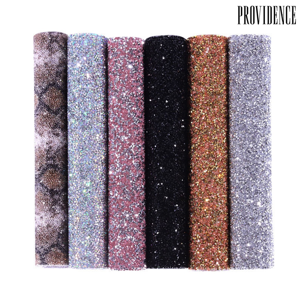 Providence Pad / Alas Kuku Palsu Motif Berlian Imitasi / Sequin Berkilau Untuk Nail Art / Salon