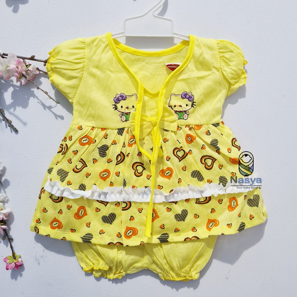 [N-011] Setelan baju Bayi Lucu - motif mahkota (3-6 bulan)