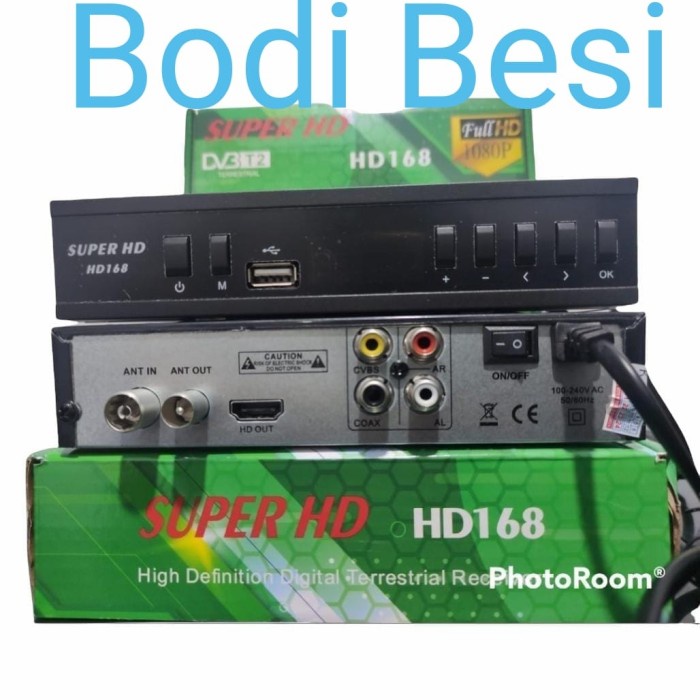 Set Top Box DVBT2 Super HD 168 Optus untuk siaran tv digital
