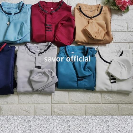 Baju Koko Anak Cowok 3/4 - Setelan Baju Koko Anak Laki Laki - Putih, 3-4 tahun