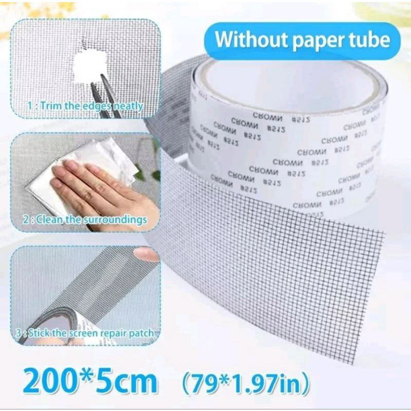 KD1 Lakban Kawat Nyamuk 2 meter / Penambal Kawat Nyamuk Roll / Isolasi Kawat Nyamuk Roll / Lakban Kawat Jaring Anti Nyamuk / Lakban Tambalan Penutup Kawat Nyamuk Berlubang / Lakban Kawat Jaring Lobang Anti Nyamuk / Lakban Penutup Lubang Kawat Anti Nyamuk