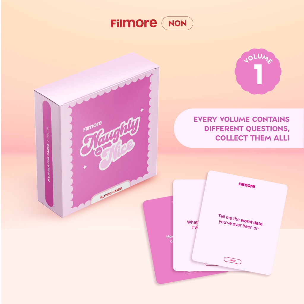 FILMORE Naughty or Nice Card Deck | Permainan Kartu Untuk Pasangan