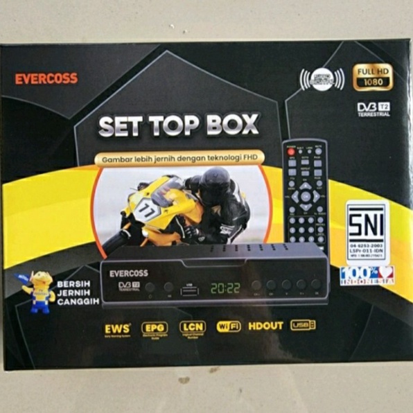 Set Top Box Evercoss STB Evercoss stb tv digital Murah