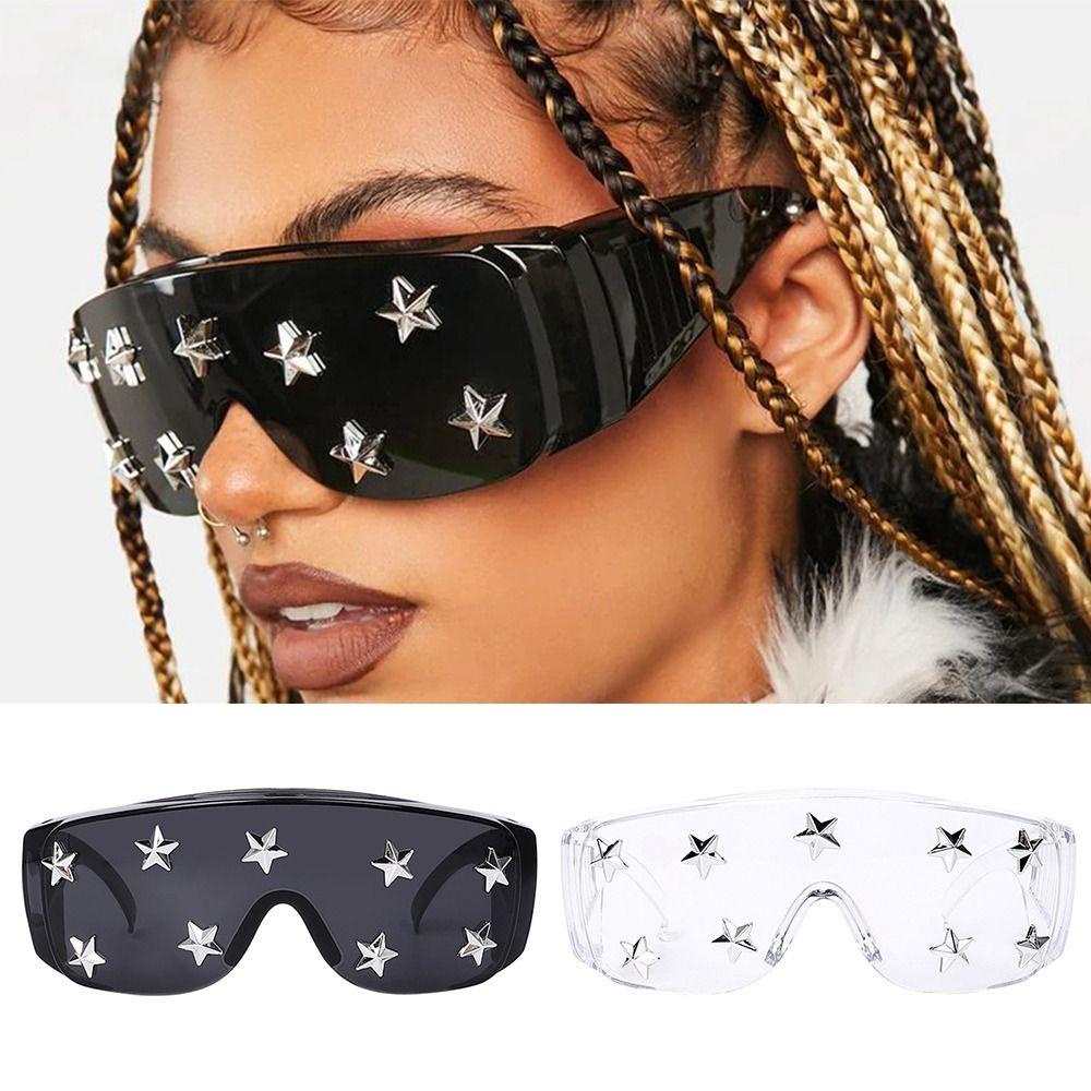 Nanas Oversized Sunglasses Eyewear Diamond Shades Pentagram