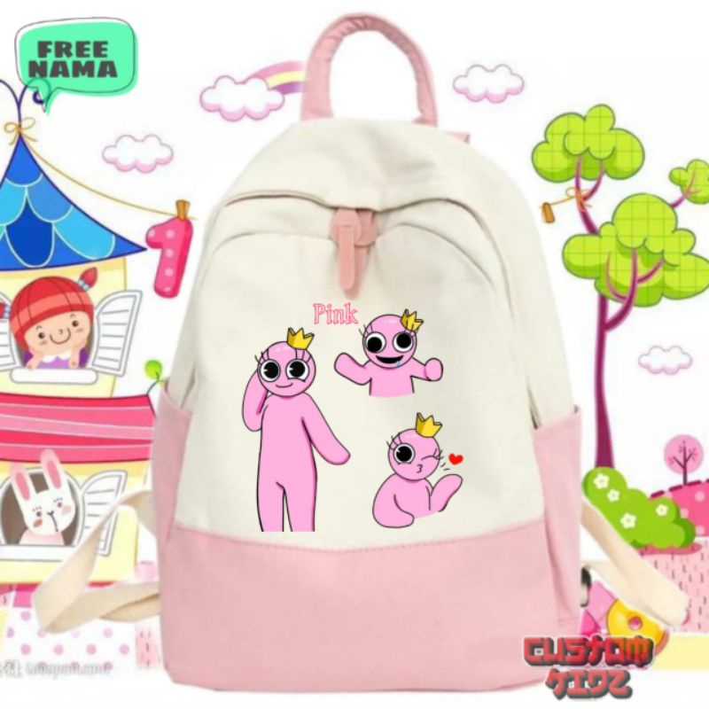 Tas sekolah anak Tk Sd perempuan Rainbow Friends