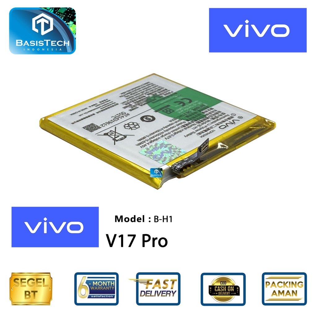 BATERAI VIVO V17 PRO - B-H1 - BASISTECH ORI99 GOOD QUALITY