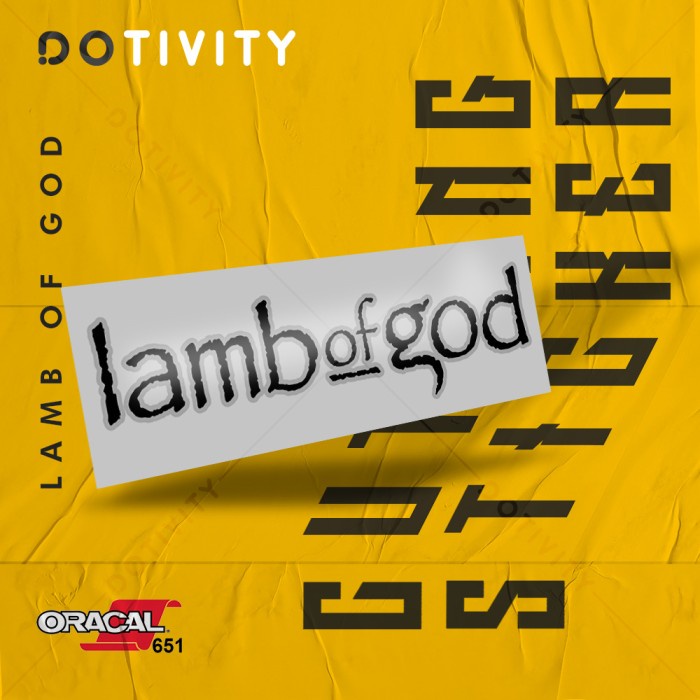 

Cutting Sticker LAMB OF GOD V2