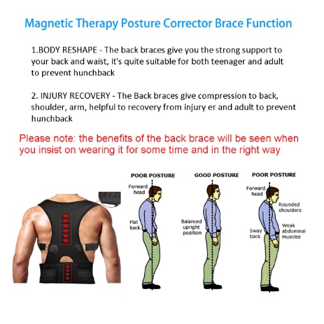 Ready Stock Penyangga Punggung Shoulder Back Support Belt Posture Corrector Korset