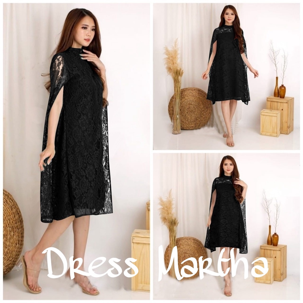 DRESS BROKAT MODEL KOREA MARSHA / DRESS ACARA RESMI DAN NON RESMI