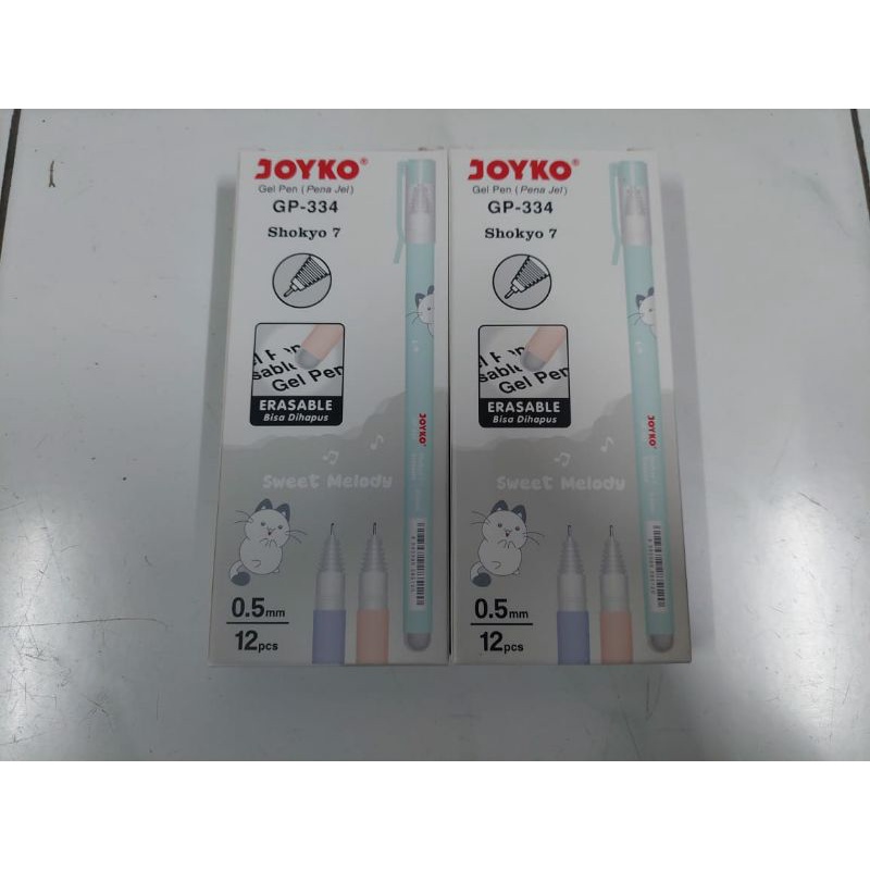 

[BOX ISI 12] PULPEN ERASABLE GP-334 JOYKO / PULPEN BISA DIHAPUS / BALLPOINT