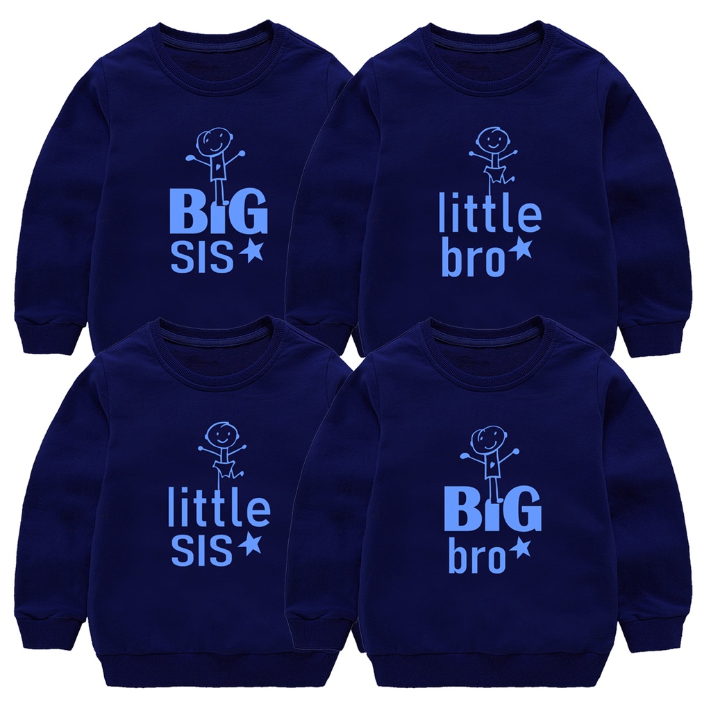 Sweater Anak Sweater Couple Distro 1-10 Tahun Laki Laki Perempuan Unisex Sibling tee Series Human Manusia Family Couple Little Sister Big Sister Little Brother Big Brother kaos bro sis kaos brother sister   Termurah Kualitas Premium - Kaos Polo