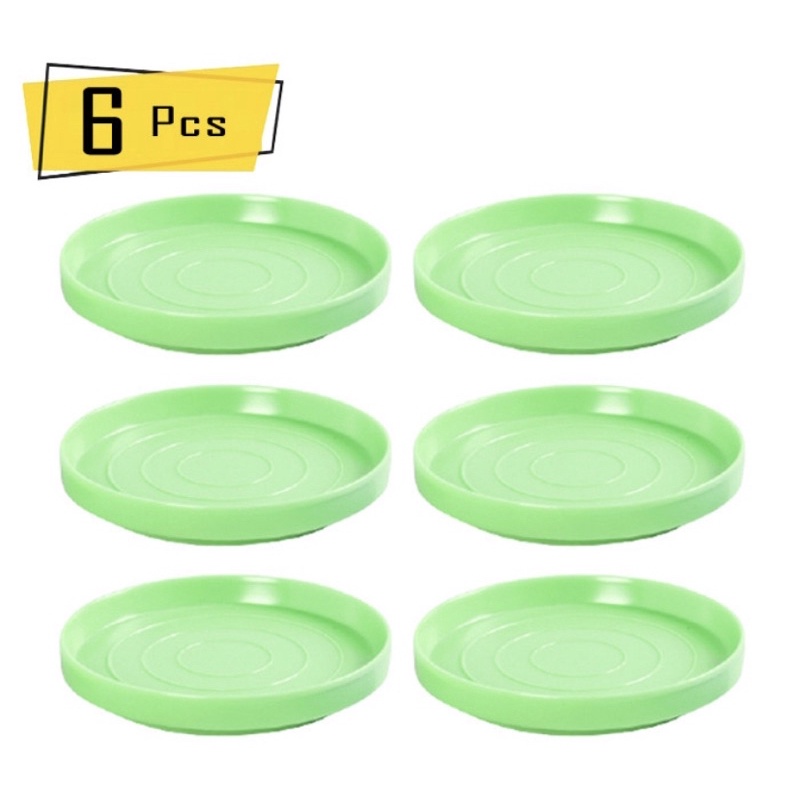 Tatakan Gelas Melamin Warna Onyx Penatak Alas Mug  Pack - 6pcs