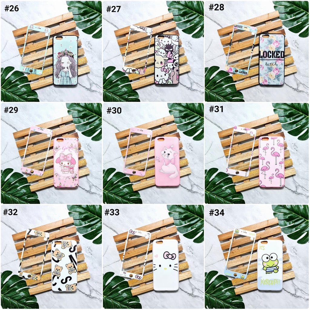 XIAOMI REDMI 4A 4X 5 5 PLUS 5A - Soft Case + Tempered Glass Motif Cartoon