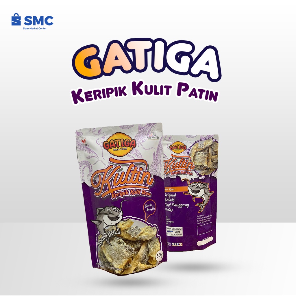 

Keripik Kulit Ikan Patin Gatiga Enak Murah 100 gram