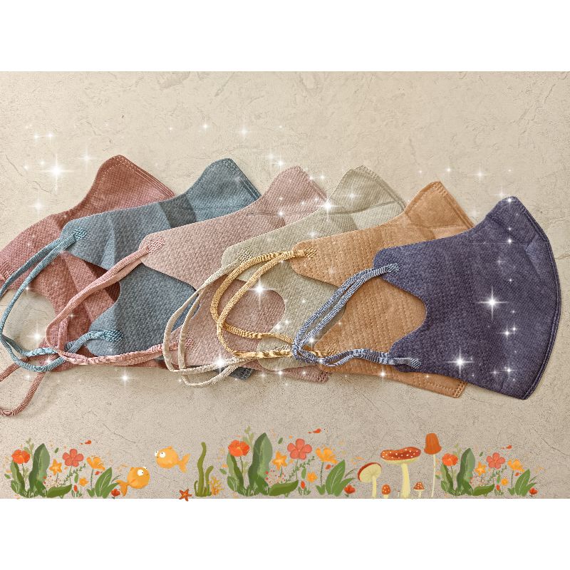 Masker duckbill warna warni isi 50 pcs / masker warna warni /masker murah / masker kekinian / masker