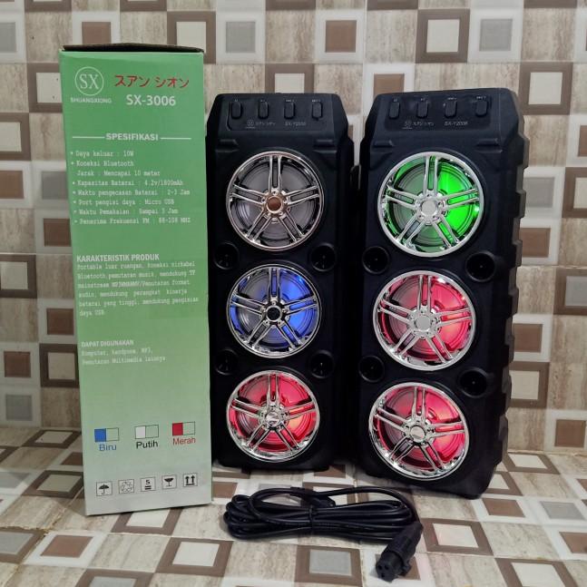 Speaker Bluetooth Terbaru SX 3006 free mic - Salon aktif 3006