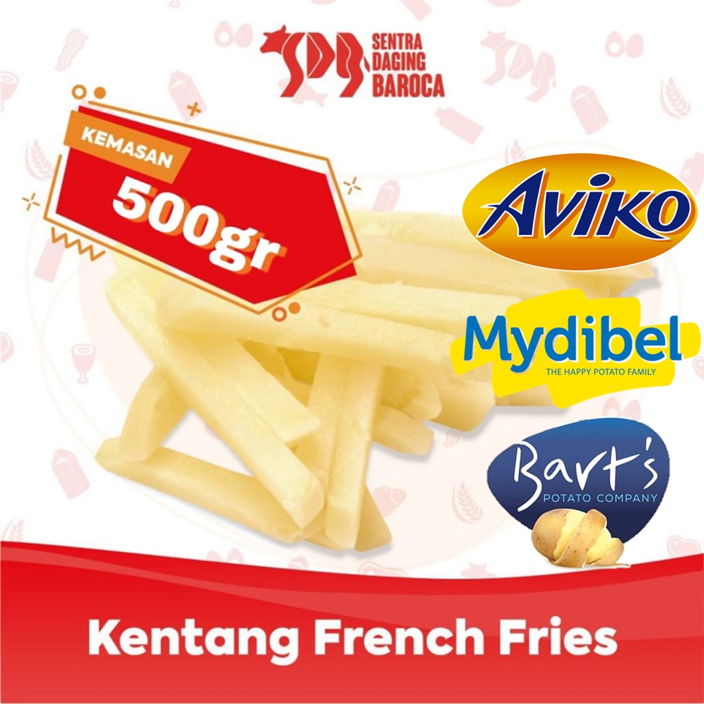 

Kentang goreng French fries AVIKO 500 gram