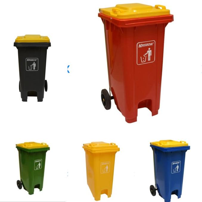 Ori Krisbow Tempat Sampah Outdoor 120 Ltr / Tempat Sampah BESAR barang ready terus