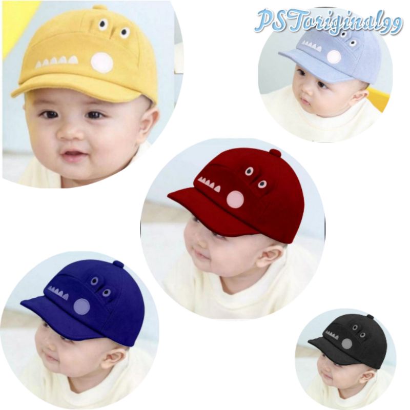 TOPI BAYI LUCU ALIGATOR MOTIF BUAYA CROCODILE