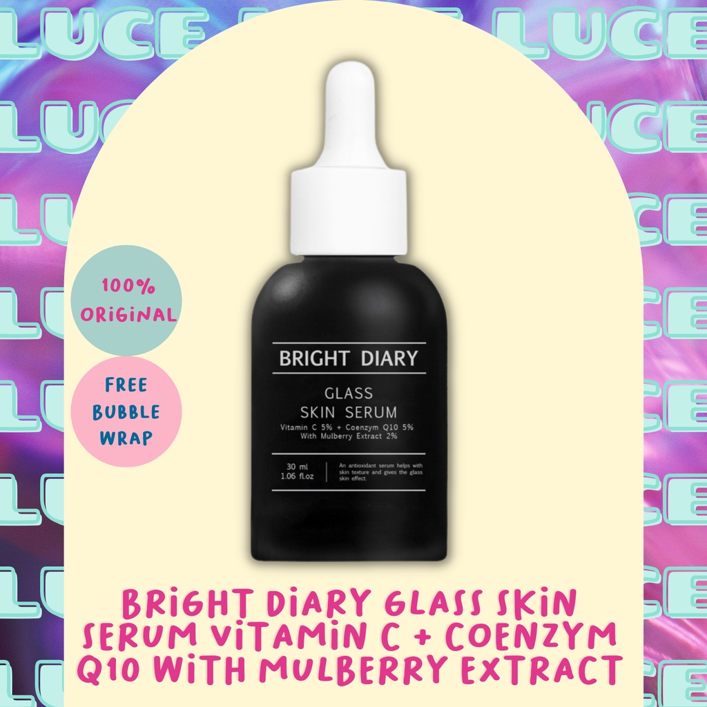 [NEW] Bright Diary Glass Skin Serum Vitamin C + Coenzym Q10 with Mulberry Extract [30ml]